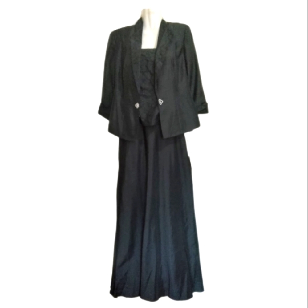 Black ball gown
